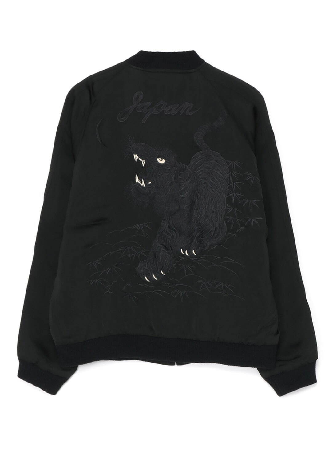 Y's×テーラー東洋“黒1色”の日本製スカジャン - 虎＆龍モチーフの