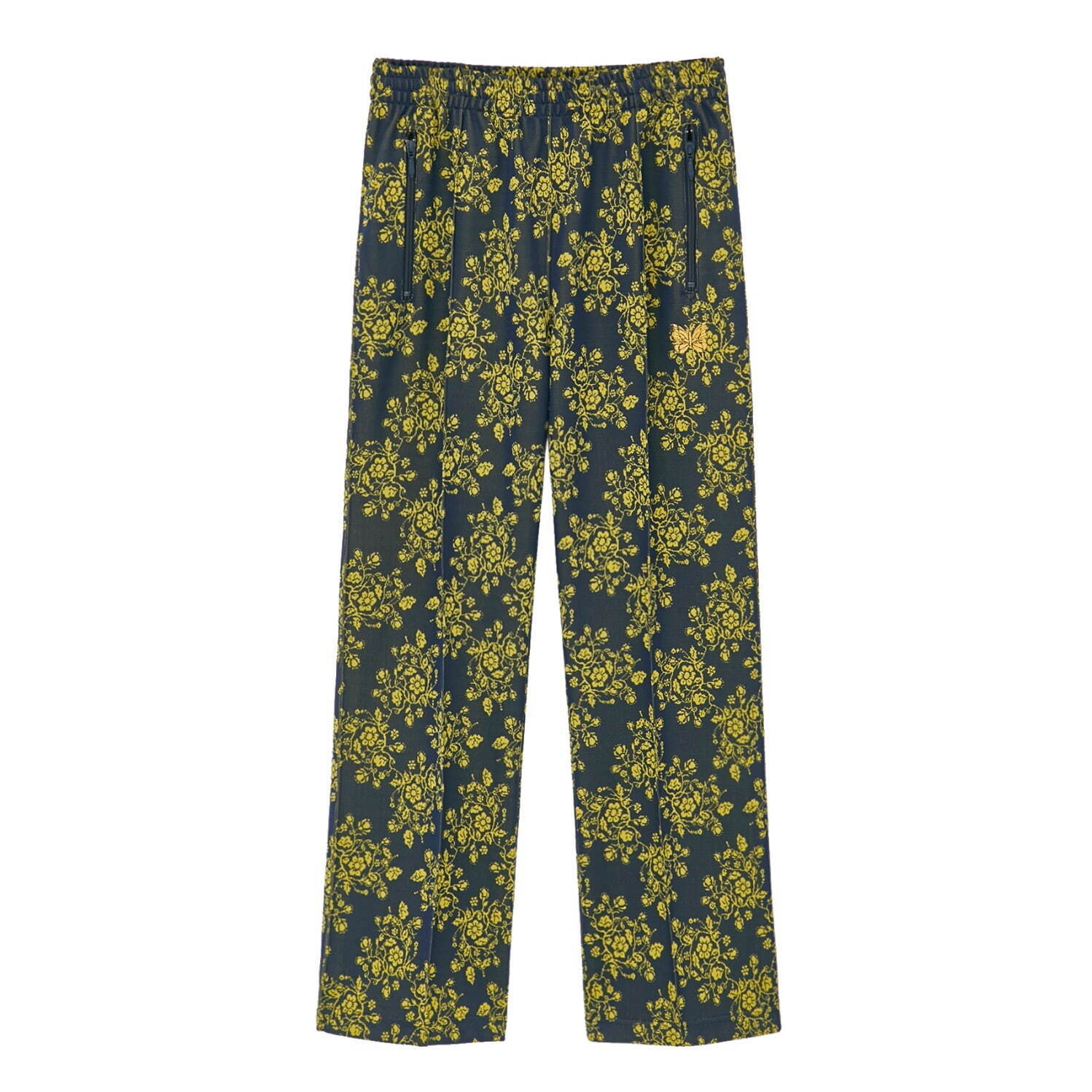 ニードルズ×ステュディオス“総花柄”のトラックパンツ、ネイビーや