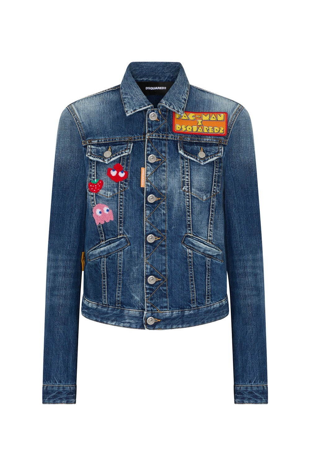 ディースクエアード×パックマン、刺繍入りジーンズ＆デニムジャケット
