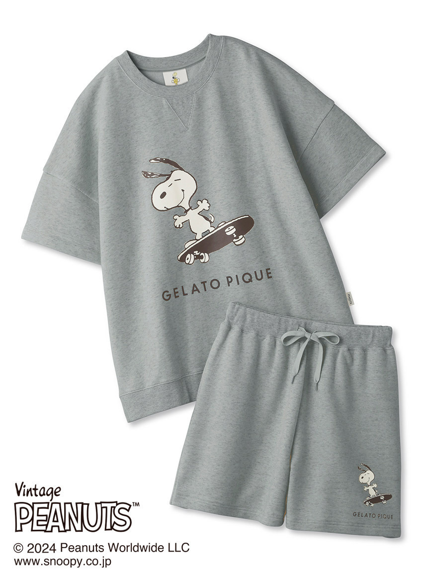 ジェラート ピケ「ピーナッツ」コラボルームウェア、スポーツをする