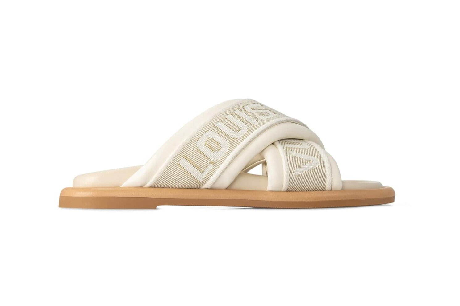 ルイ・ヴィトンのウィメンズサンダル、ふんわりシアリング