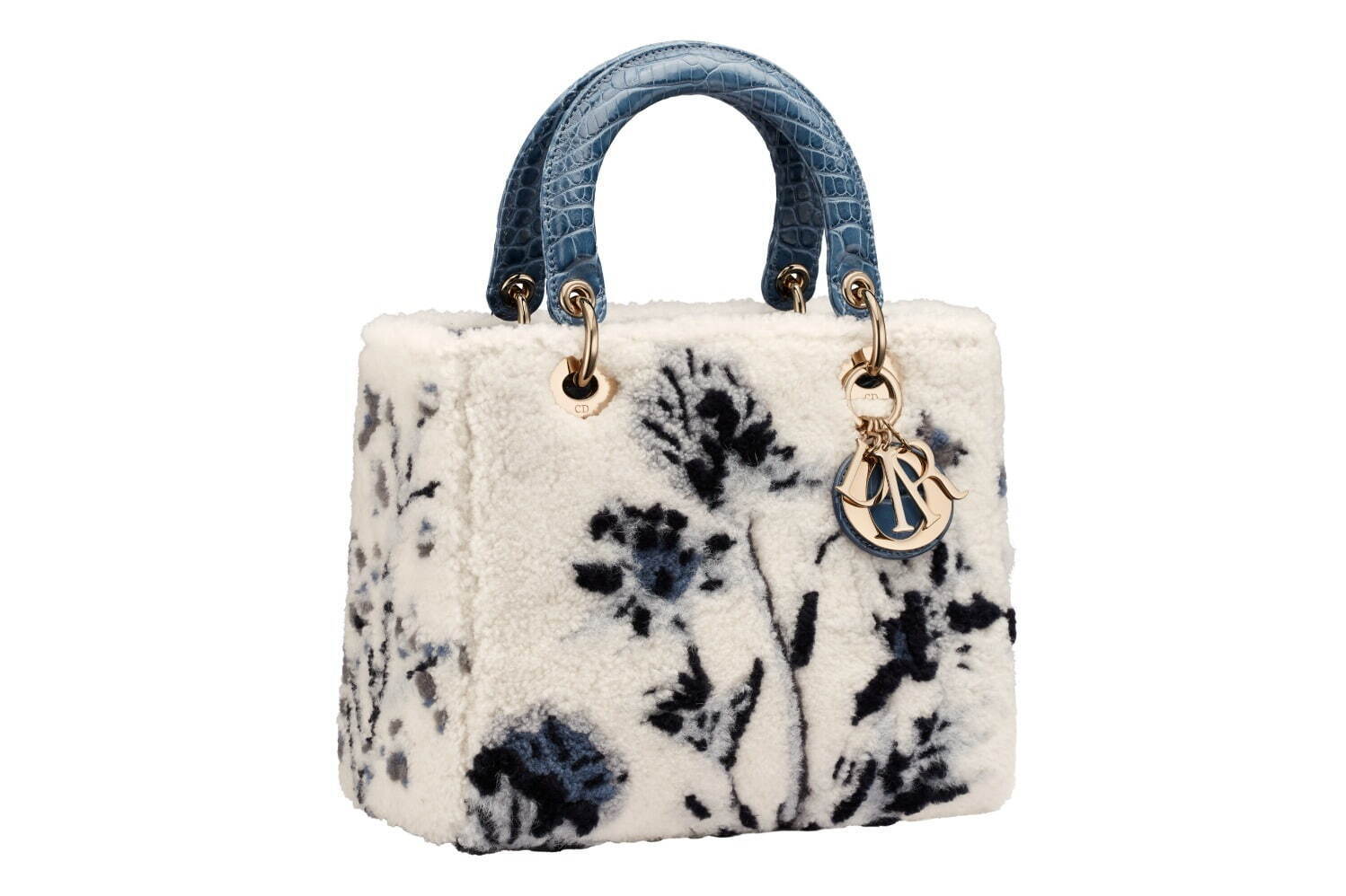 ディオール24年冬“ふわふわ”植物柄の「レディ ディオール」バッグ