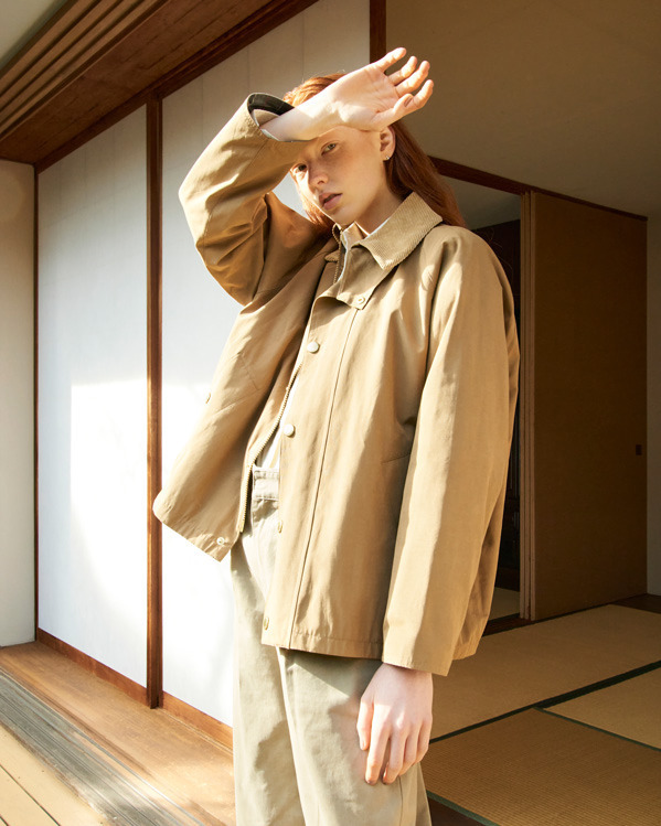 バブアーのジャケット「トランスポート」ピーチスキン＆コーチ