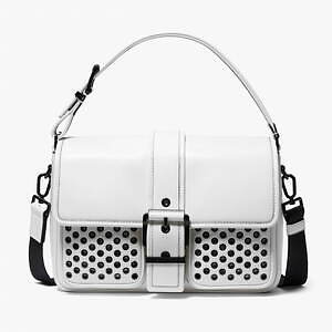 マイケル・コース“パンク調”ショルダーバッグ「コルビー」グロメット