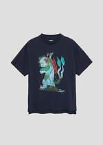 グラニフ×石黒亜矢子“化け猫”プリントのTシャツやワンピース、“黒猫の