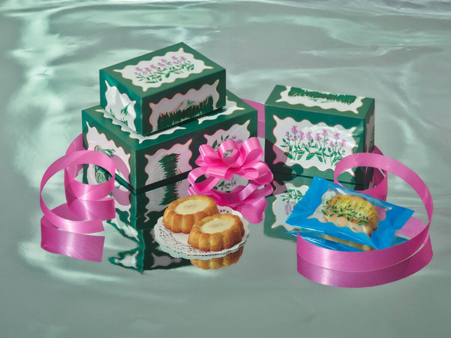 ルル メリー“オレンジ×ホワイトチョコ”の花型焼き菓子＆キルティング