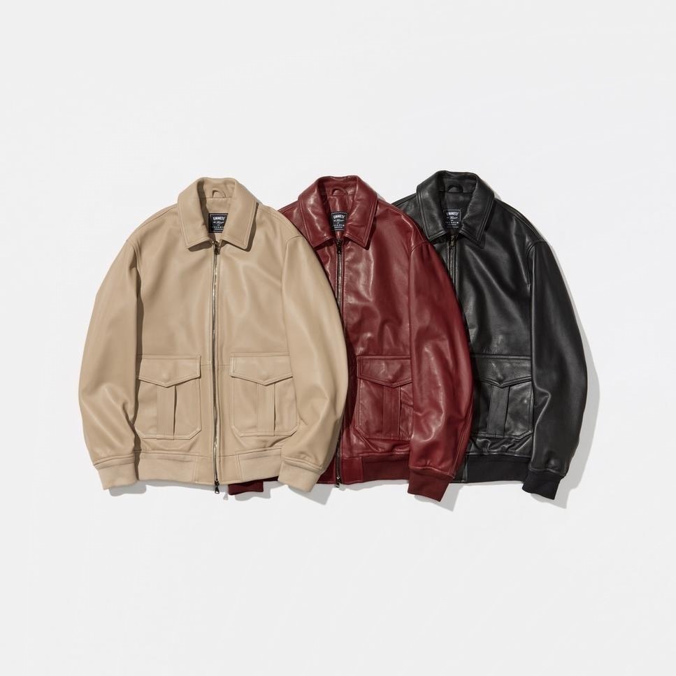 エンメティ“最高級ラムレザー”のミリタリージャケット