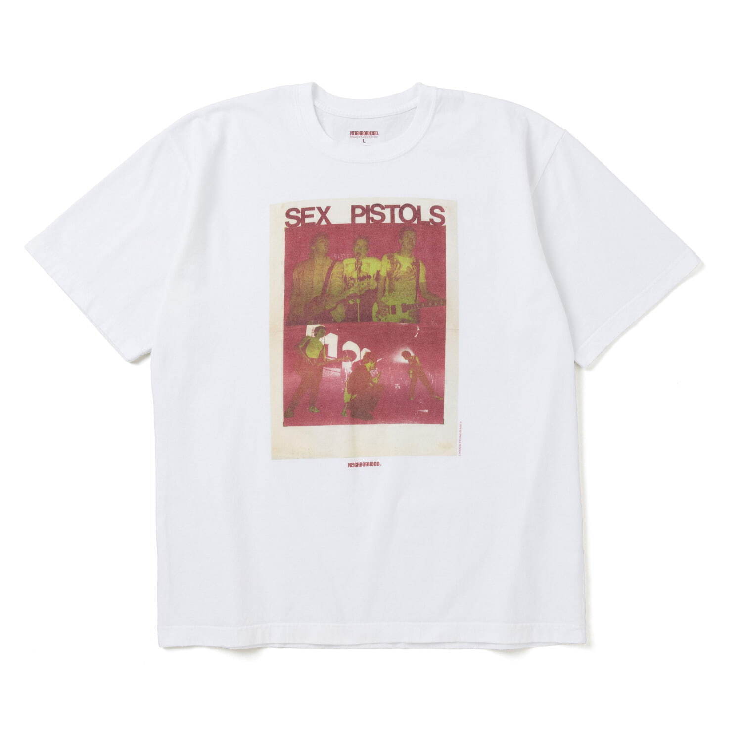 ネイバーフッド×セックス・ピストルズ、大胆フォトグラフの半袖シャツ