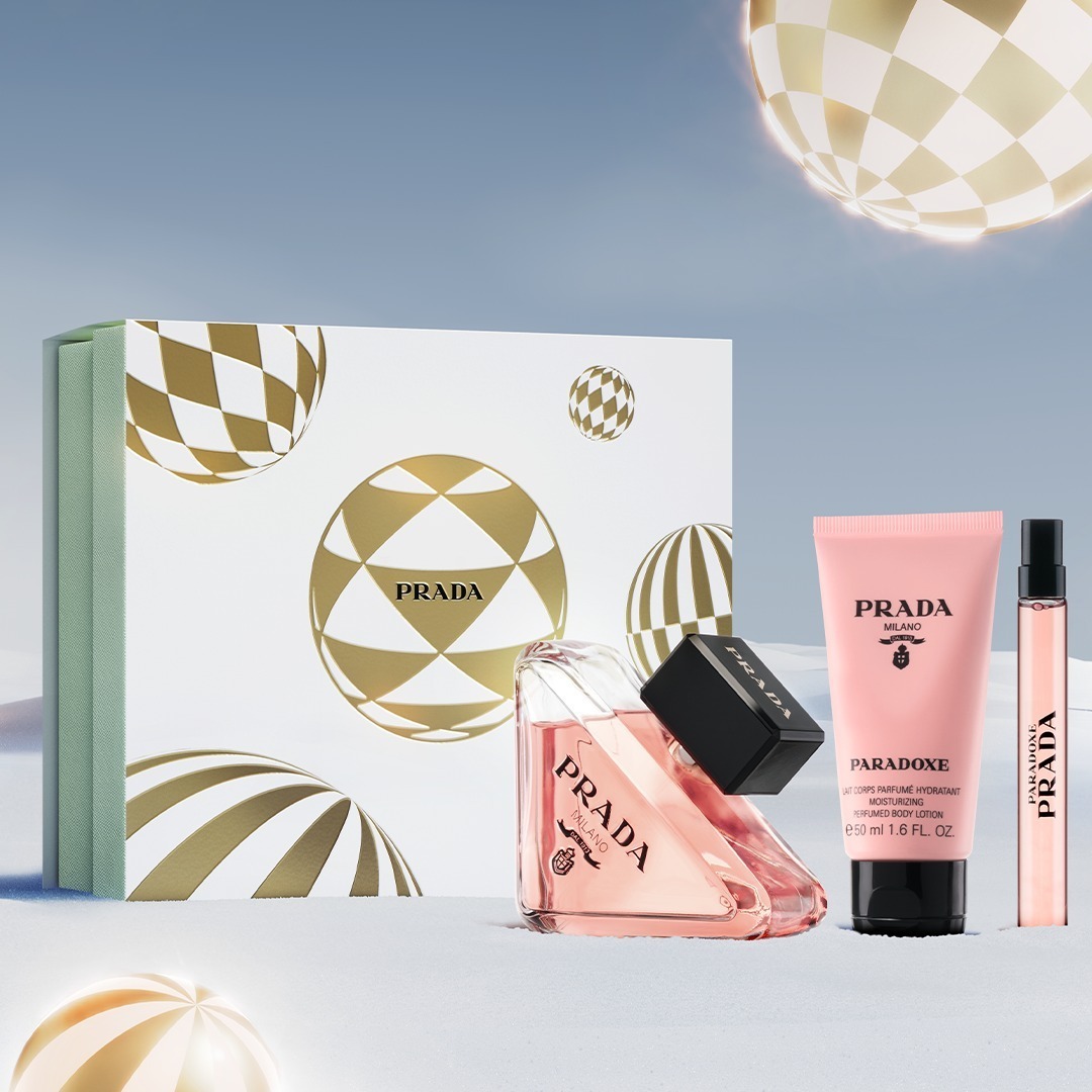 プラダ ビューティ24年クリスマスコフレ、アイコン香水「パラドックス