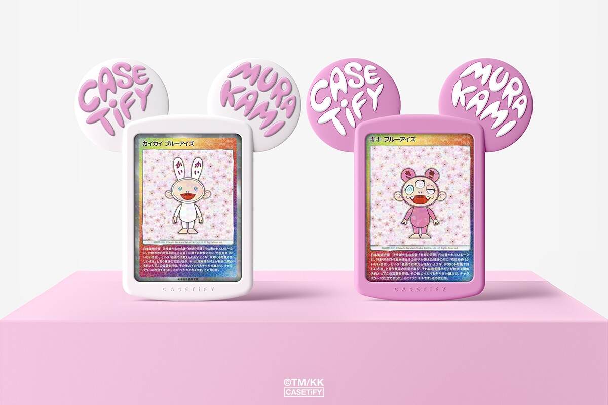 ケースティファイ×村上隆「カイカイ＆キキ」のピンクスマホケース