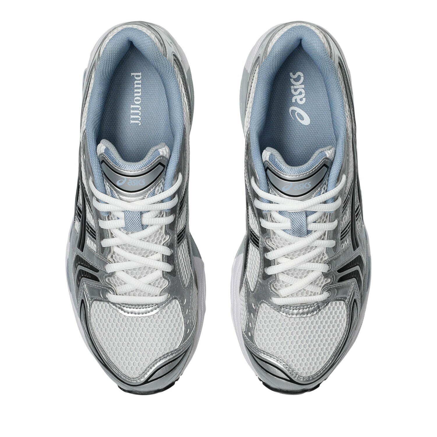 アシックス×ジョウンド「ゲルカヤノ 14」スニーカー、イエロー＆ブルー