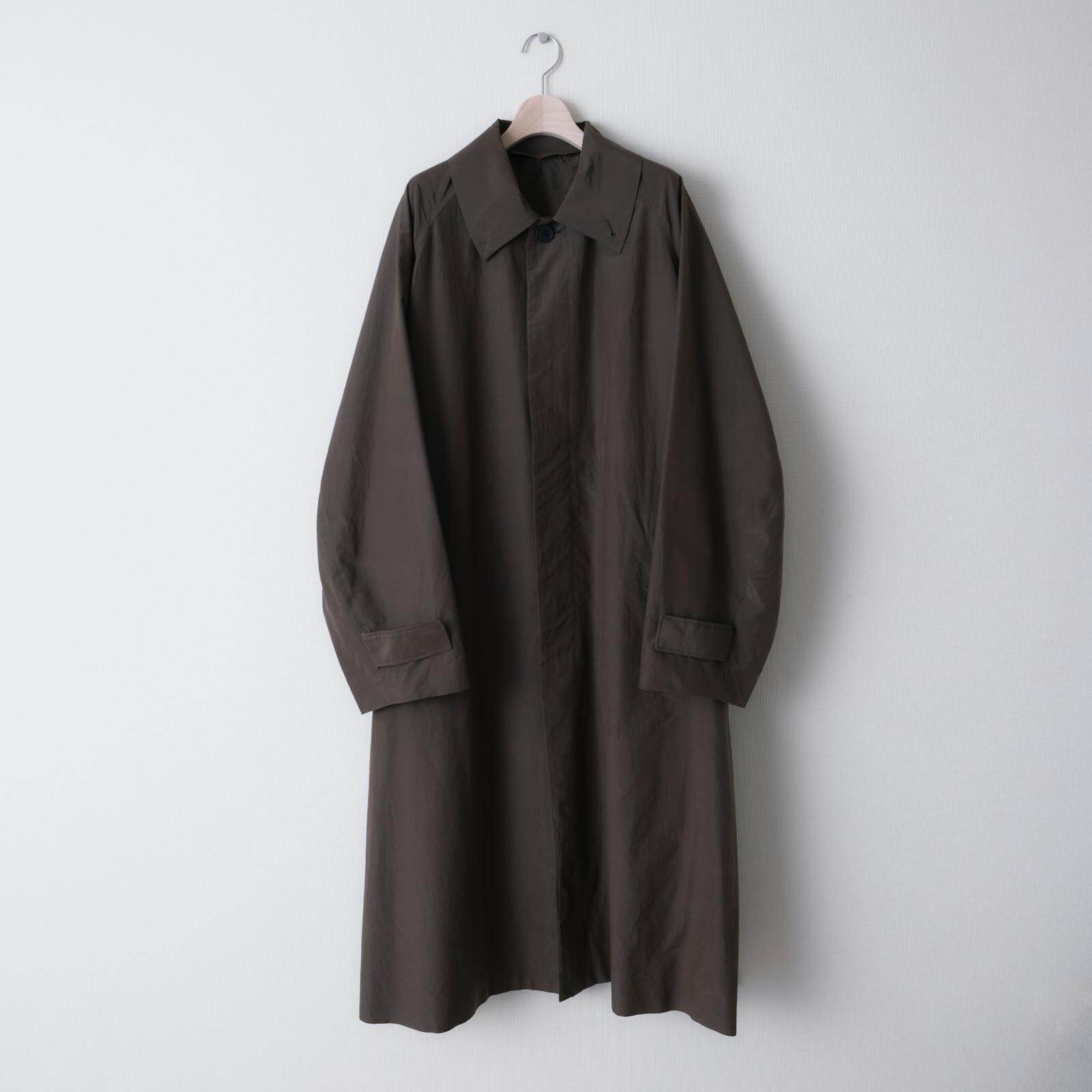ワイズナイロンワッシャーステンカラーロングコート。ブランドワイズ