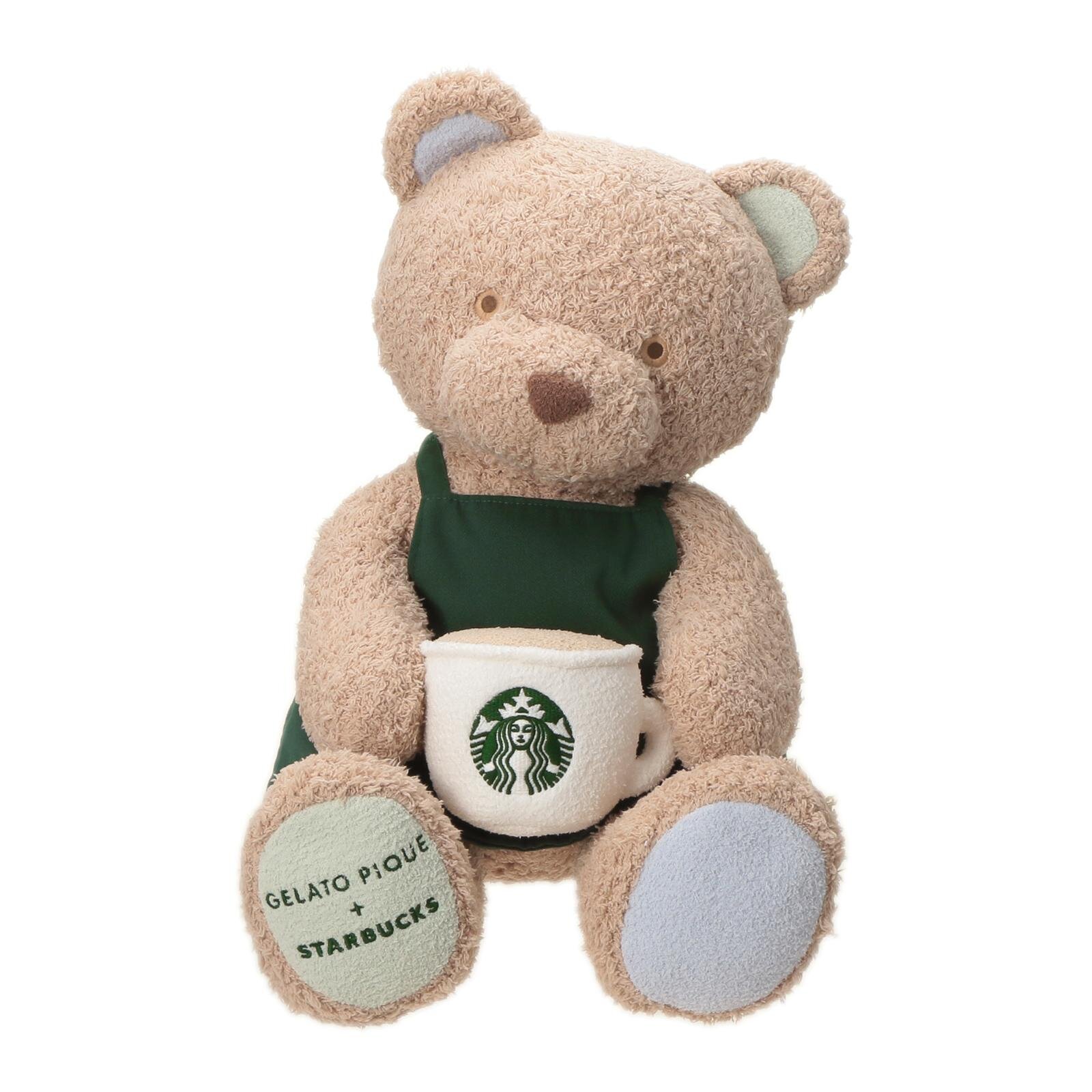 スターバックス×ジェラート ピケ、淡いミントグリーンボーダーのコラボ