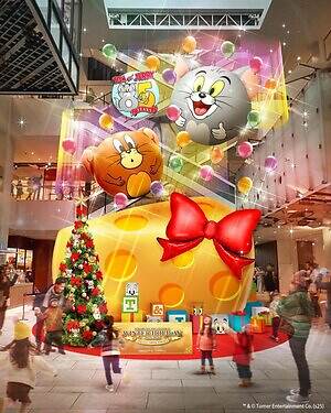 トムとジェリー」クリスマスイルミネーション＆輝くツリー、横浜
