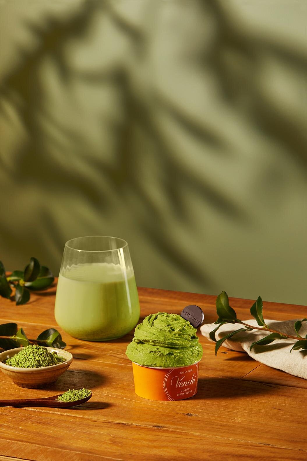 ヴェンキ新作ジェラート「抹茶」京都老舗「一保堂茶舖」の抹茶使用、甘