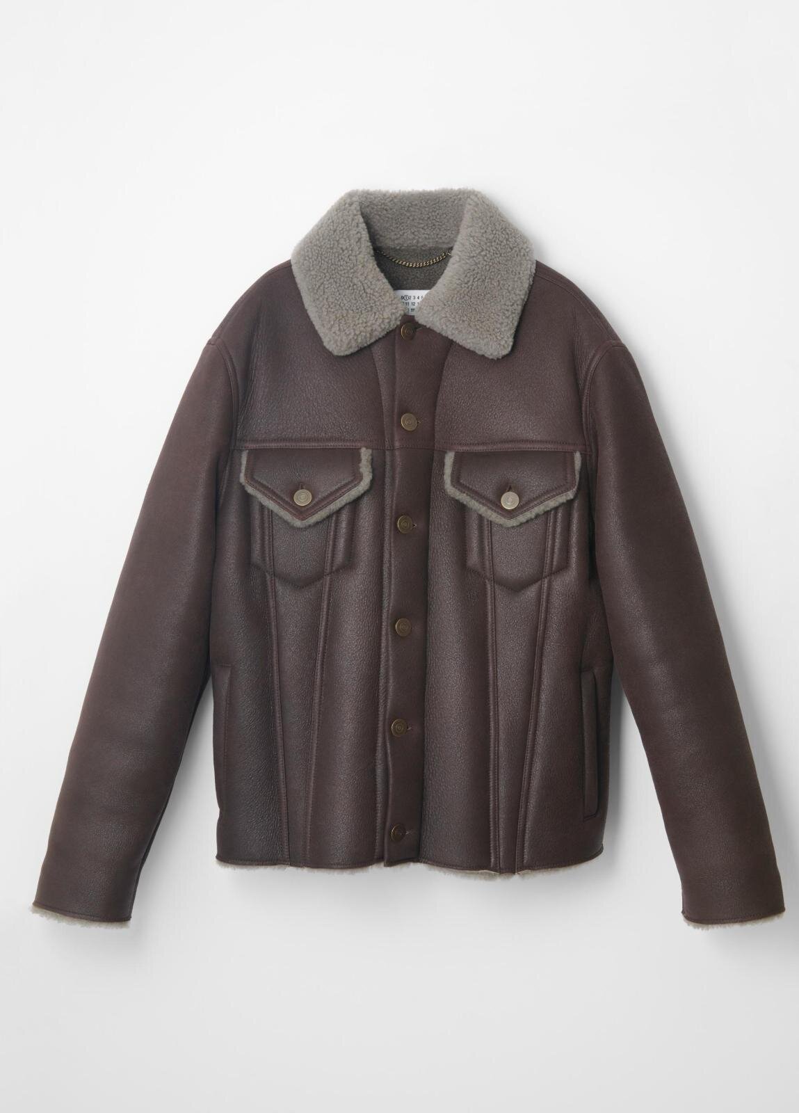 メゾン マルジェラのムートンジャケット＆“4ステッチ”チェーン