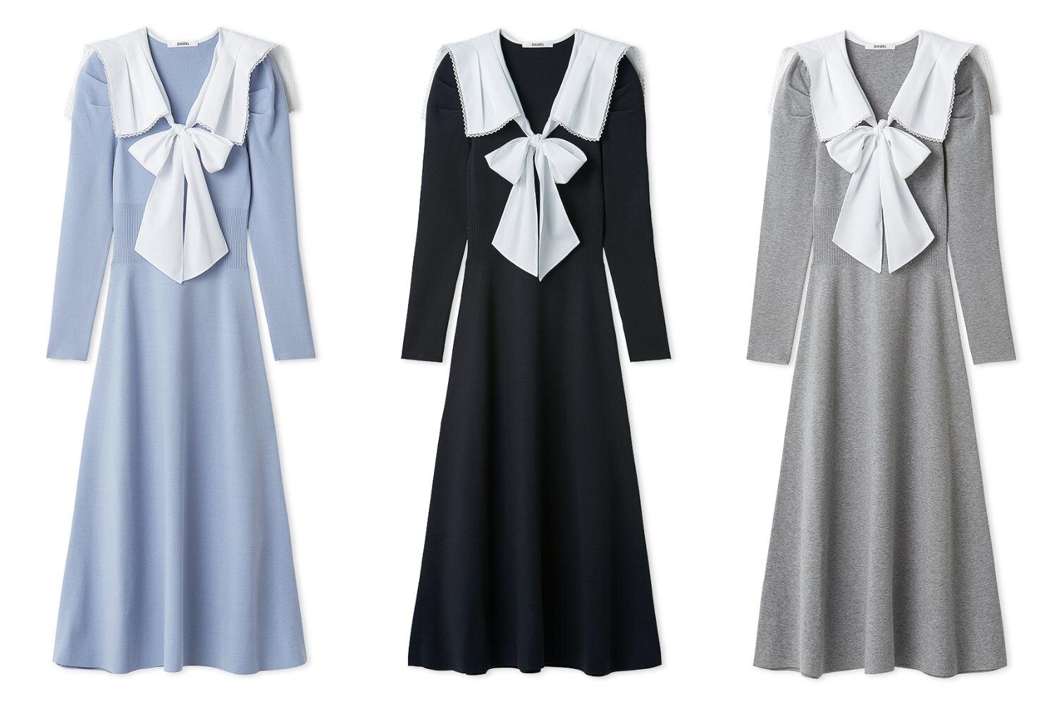 スナイデル26年新春ウェア、“花柄レース”の襟付きセットアップ＆リボン