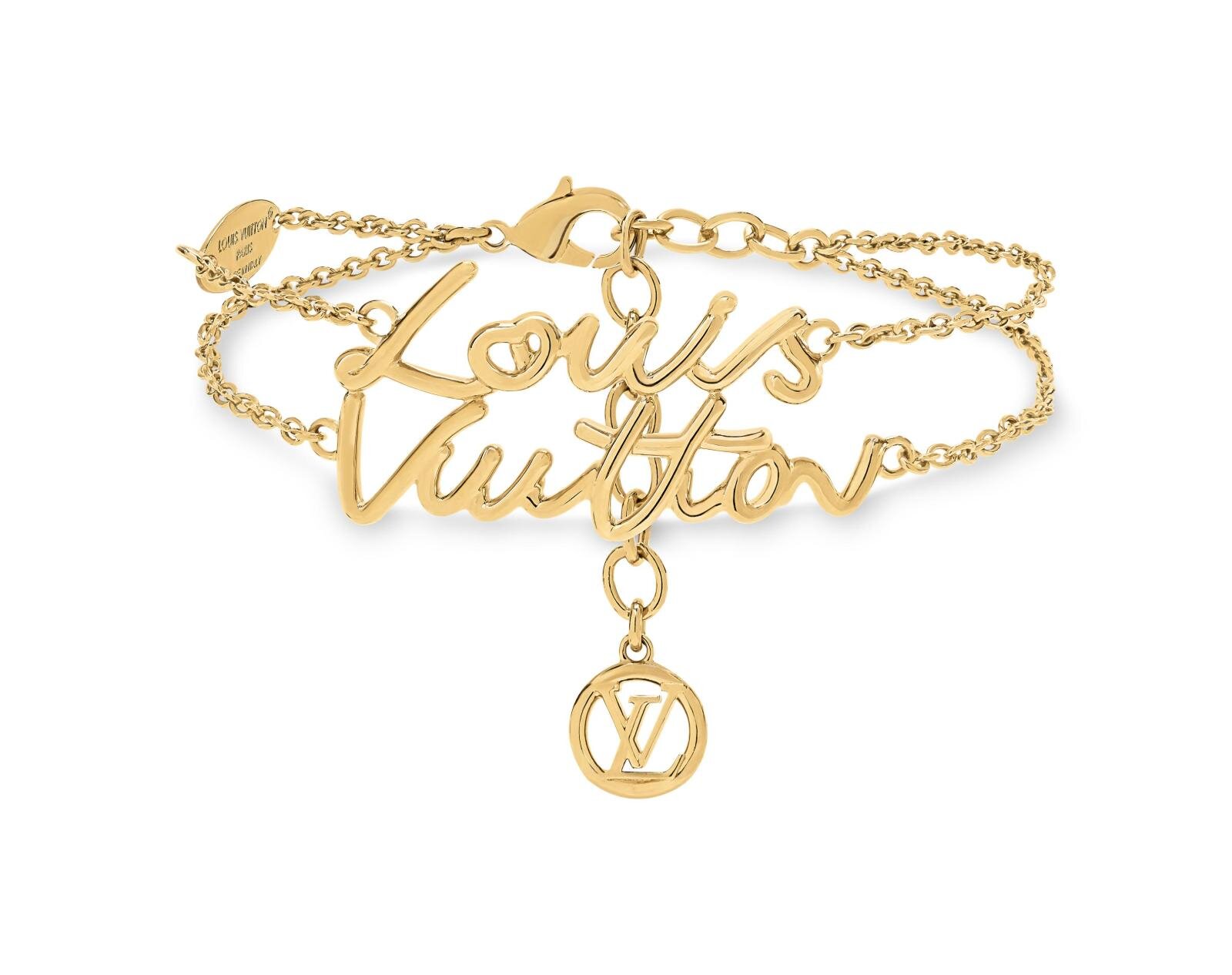 ルイ・ヴィトンのアクセサリー“筆記体ロゴ”チェーンブレスレット