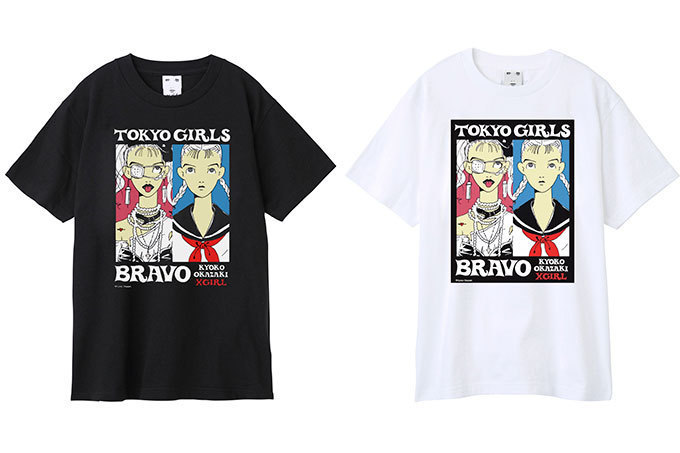 X-girl×漫画家・岡崎京子『東京ガールズブラボー』プリントTシャツや