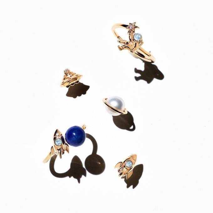 スタージュエリー ガール新作、宇宙飛行士やロケットを飾ったピンキー