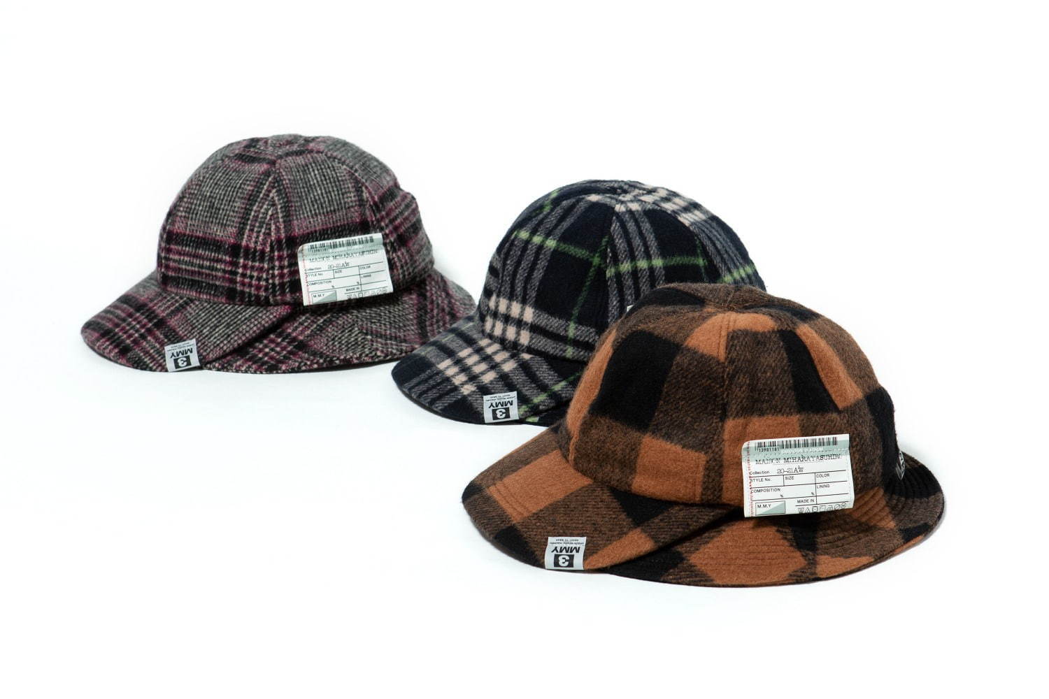 メゾン ミハラヤスヒロ×CA4LAのコラボ帽子、バケットハット×キャップの