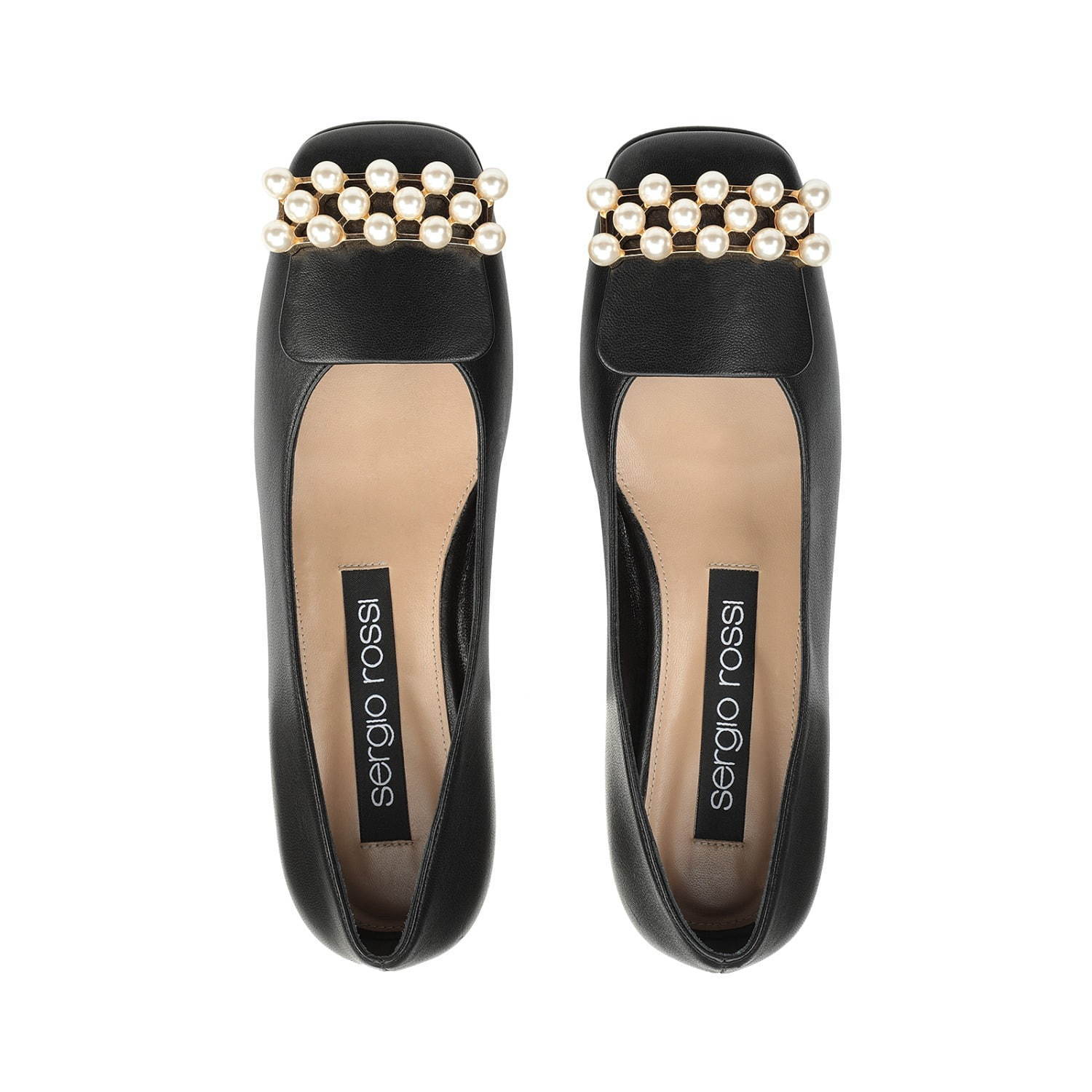 セルジオ ロッシ「sr1」に“パール”が輝く新作、洗練ブラックレザーの