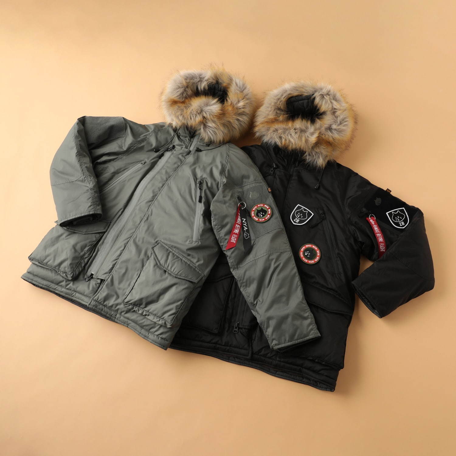 にゃー「アルファ インダストリーズ」別注ミリタリーアウター