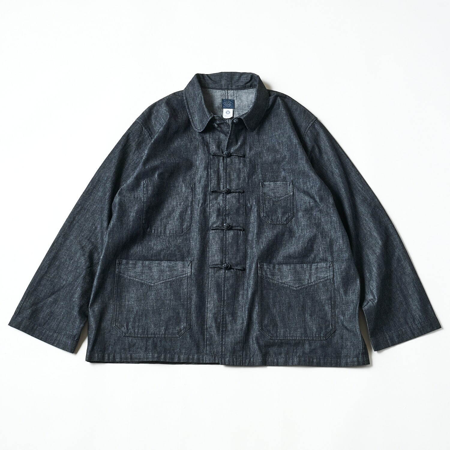 ポストオーバーオールズ22年秋冬、伝統的なデニムチャイナジャケット