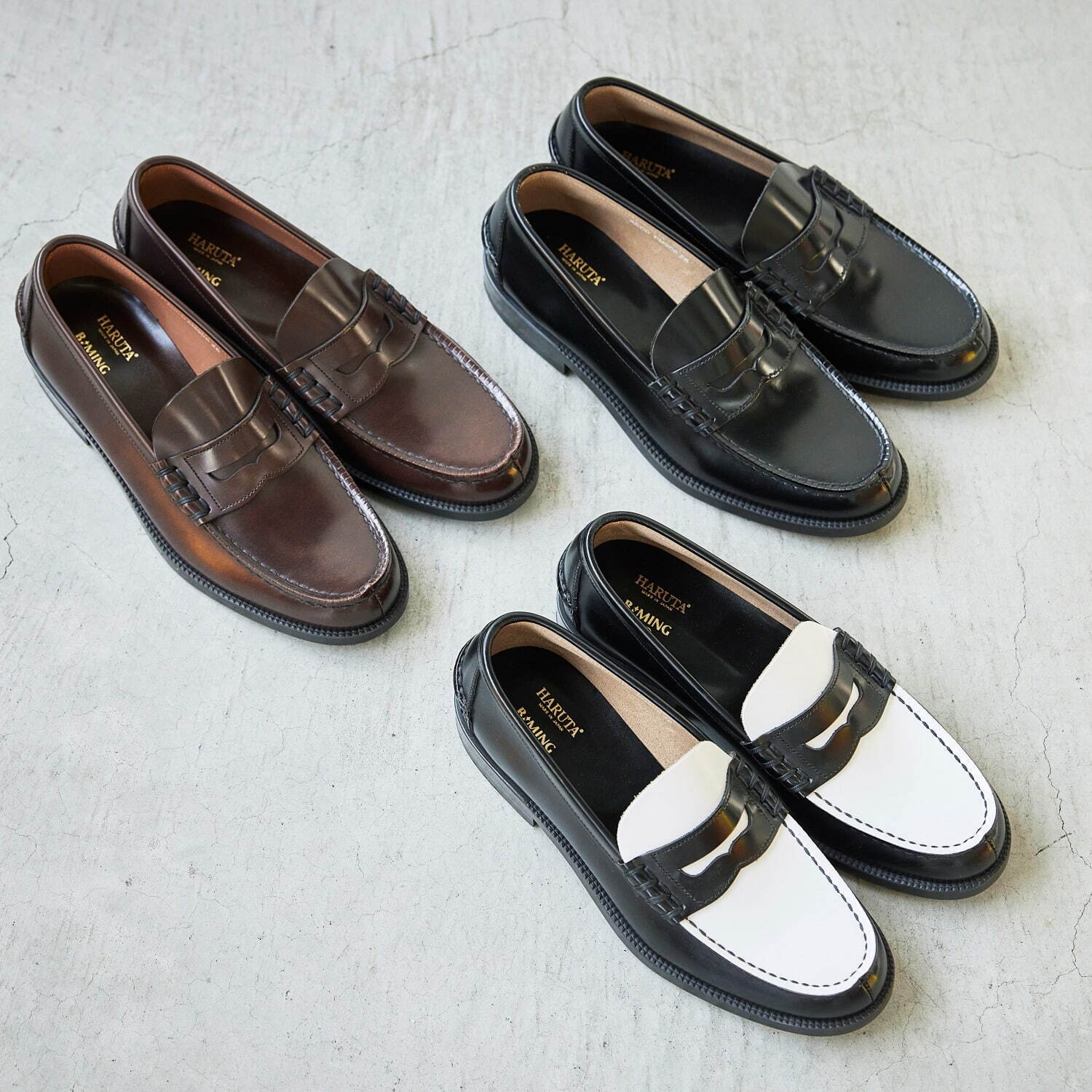 ビーミング by ビームス×ハルタのローファー、タッセル付きやホワイト