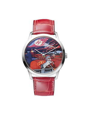 エルメスの腕時計「スリム ドゥ エルメス ミニュイ オ フォーブル