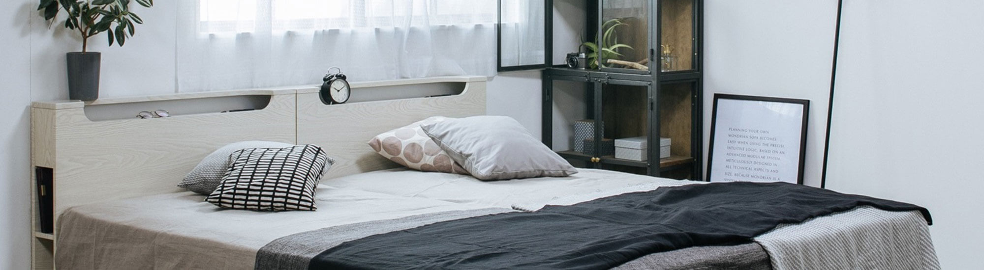 ベッドフレーム（ダブル） – ベッドルーム – 家具のF・デポ-エフデポ