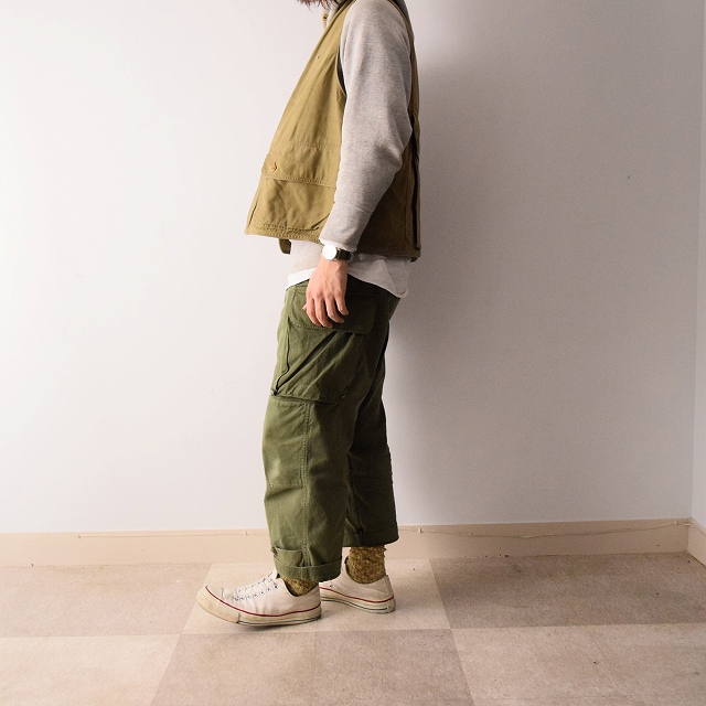 50's L.L.BEAN ハーフムーンポケットフィッシングベスト エルエル