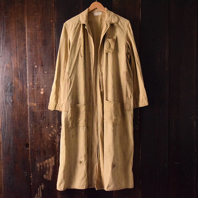 30's〜40's チェンジボタン ブラウンデニムワークコート 30年代 40年代