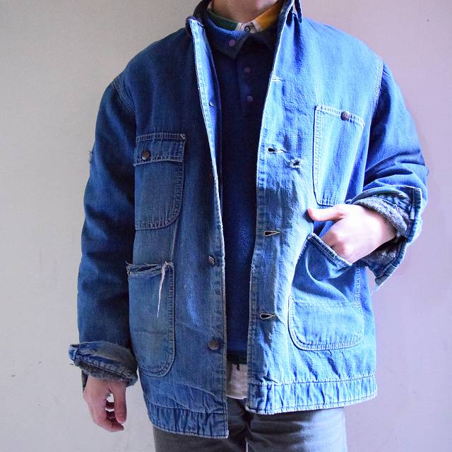 60's MONTGOMERY WARD ブランケット付きデニムカバーオール 60年代