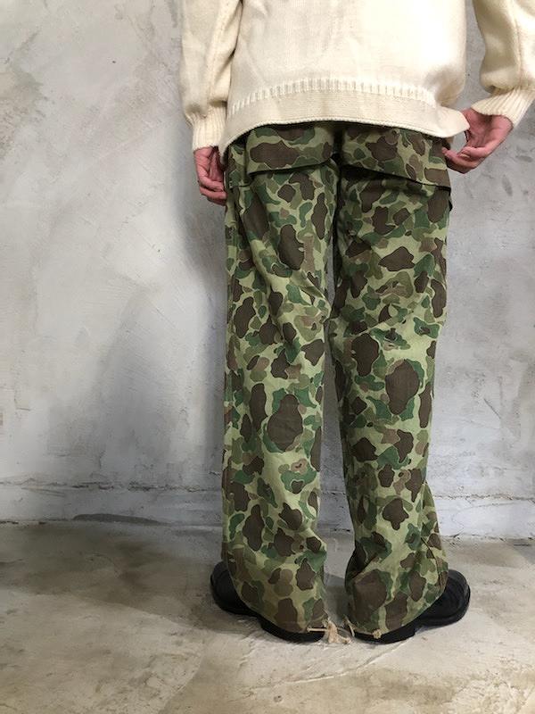 40's USMC ダックハンターカモ HBT Trousers W351940年代 アメリカ軍