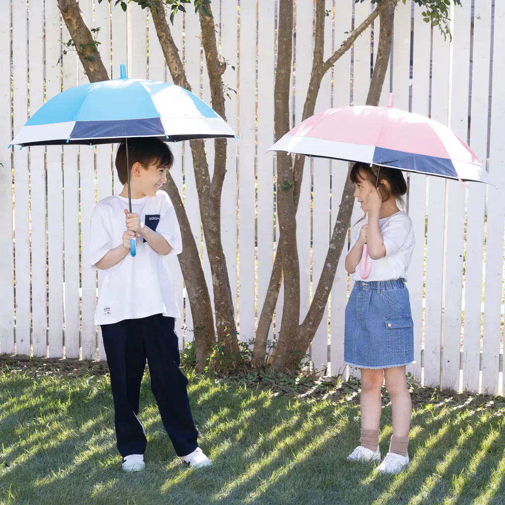 こども用晴雨兼用傘／バイカラー窓付き／50cm フィットちゃん