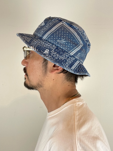 CHALLENGER / BANDANA BUCKET HAT -Navy-