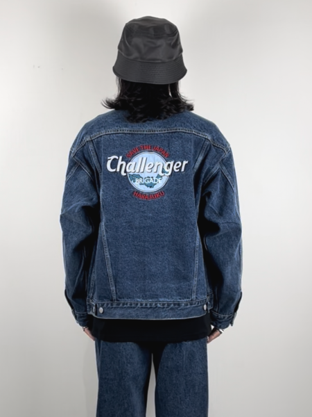 CHALLENGER / ICE WASHED PATCH DENIM JACKET