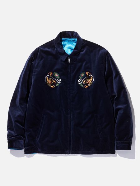 RADIALL ラディアル 通販 18AW スーベニアジャケット PEAFOWL -Navy-