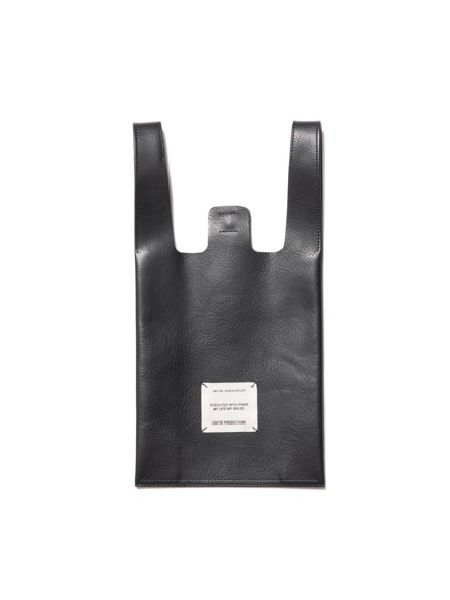 COOTIE / Leather C-Store Bag -Black-
