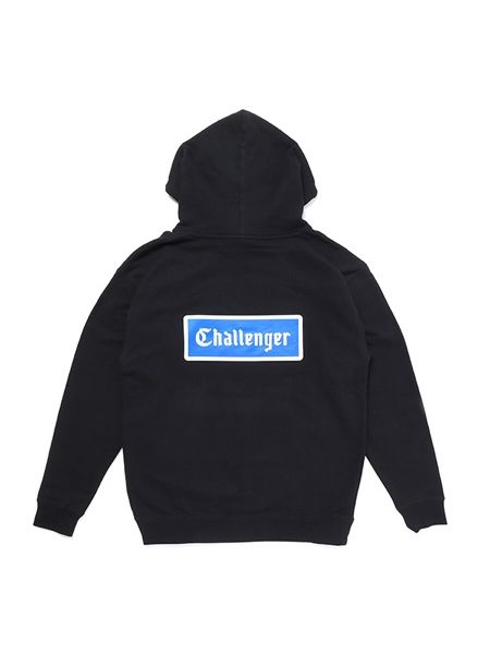 CHALLENGER / LOGO PATCH HOODIE -Black-