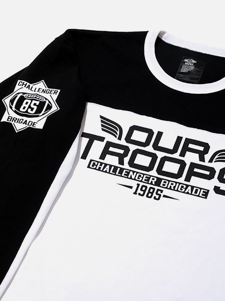 CHALLENGER / HEAVY WEIGHT TROOPS TEE -White×Black-