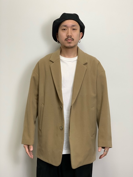 COOTIE / Wool Mossa Chester Coat (Short)