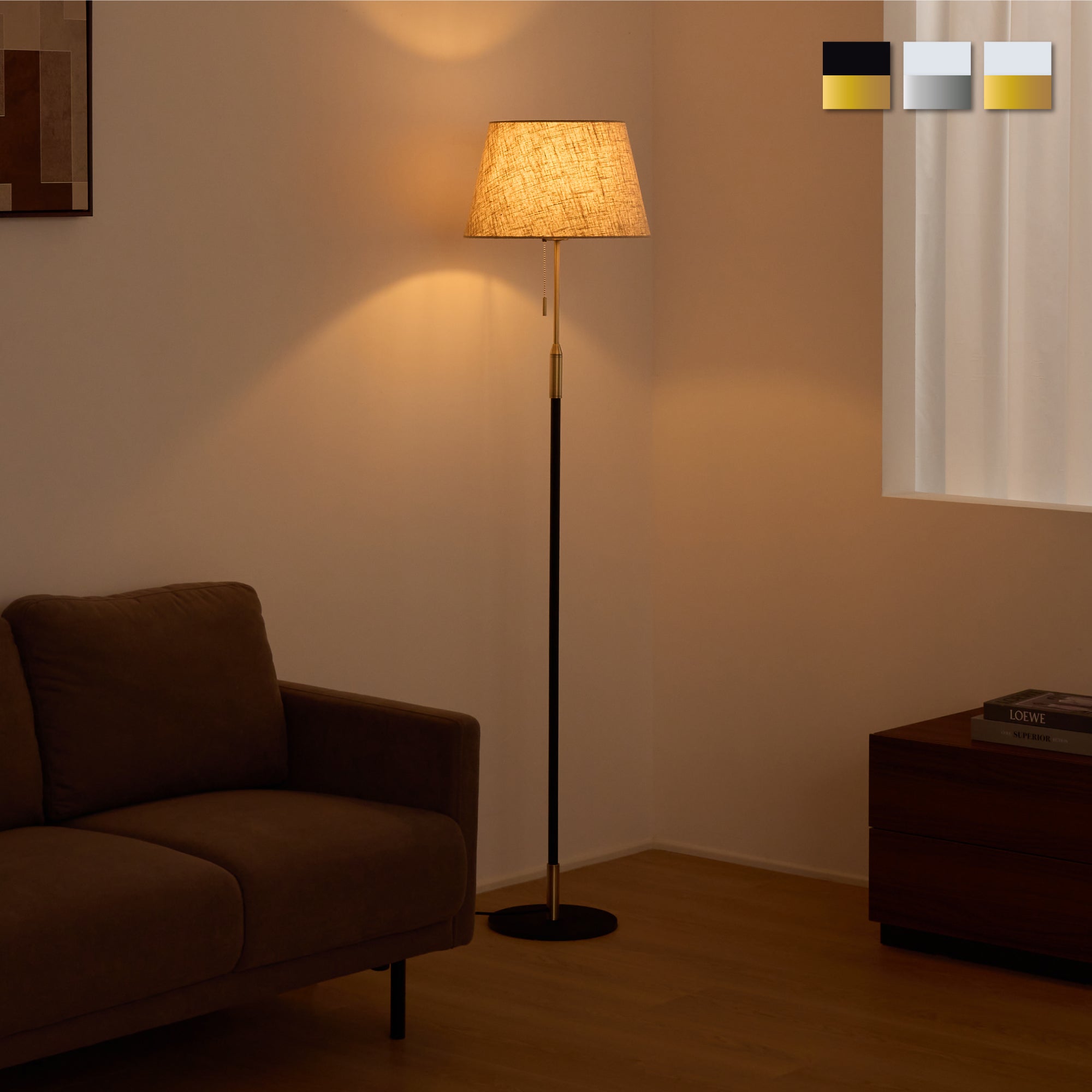 フロアーライト・フロアスタンドランプ・リモコン付き間接照明｜FINE