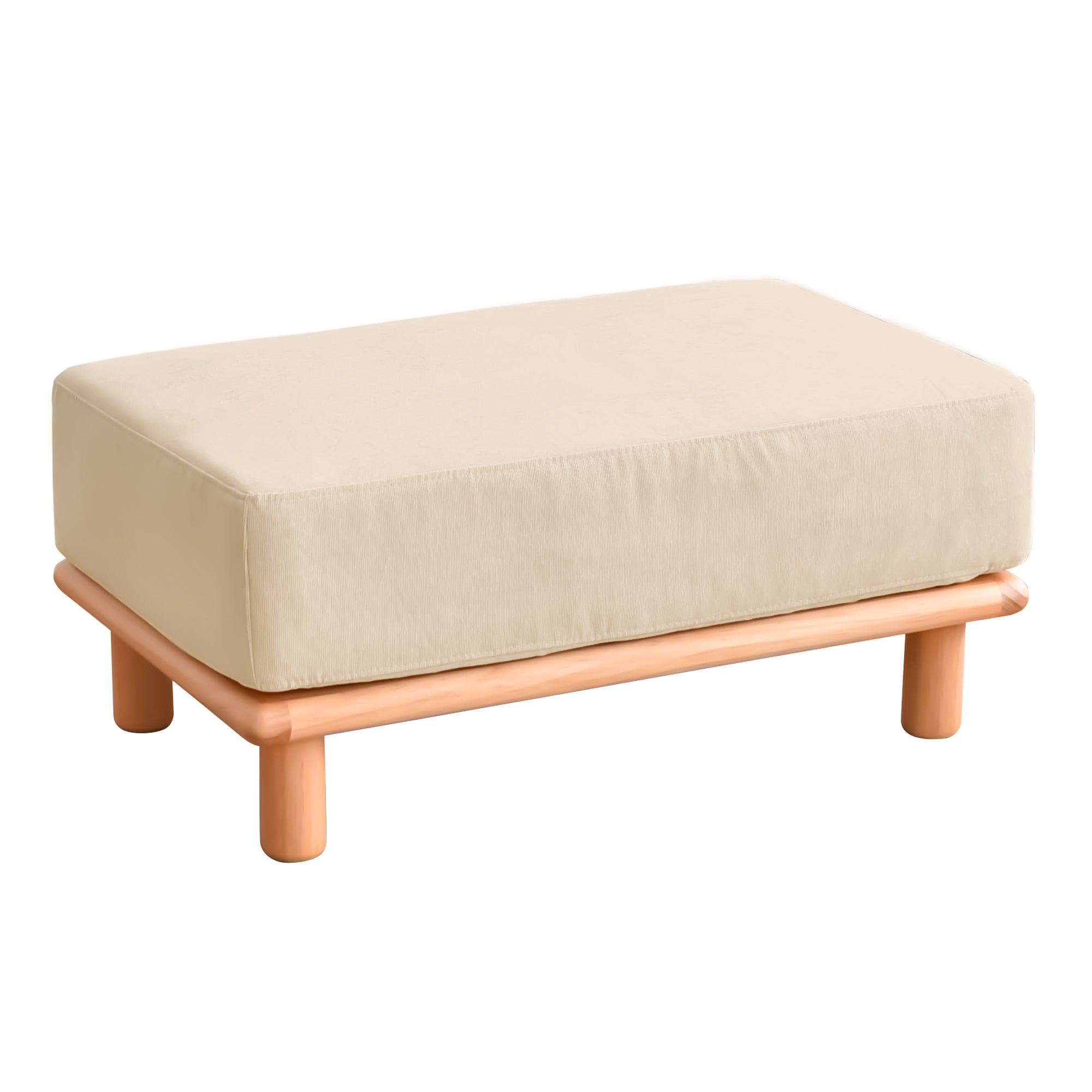 あす着] 幅80cm オットマン チェア ソファ おしゃれ 天然木 足置き 脚