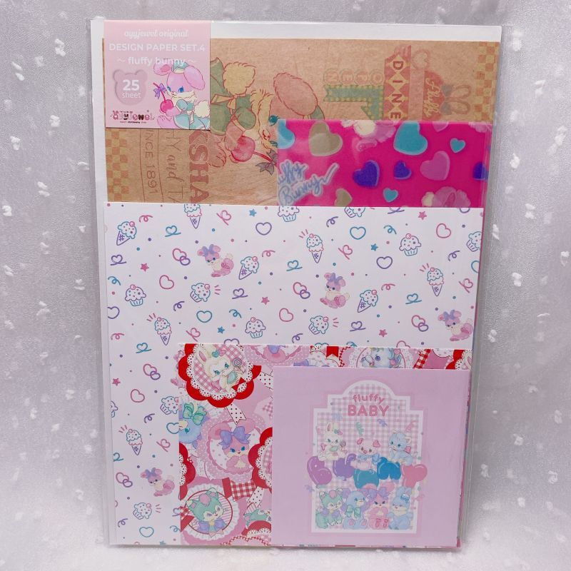 デザインペーパーセット4.〜fluffy bunny〜 - fluffy bunny