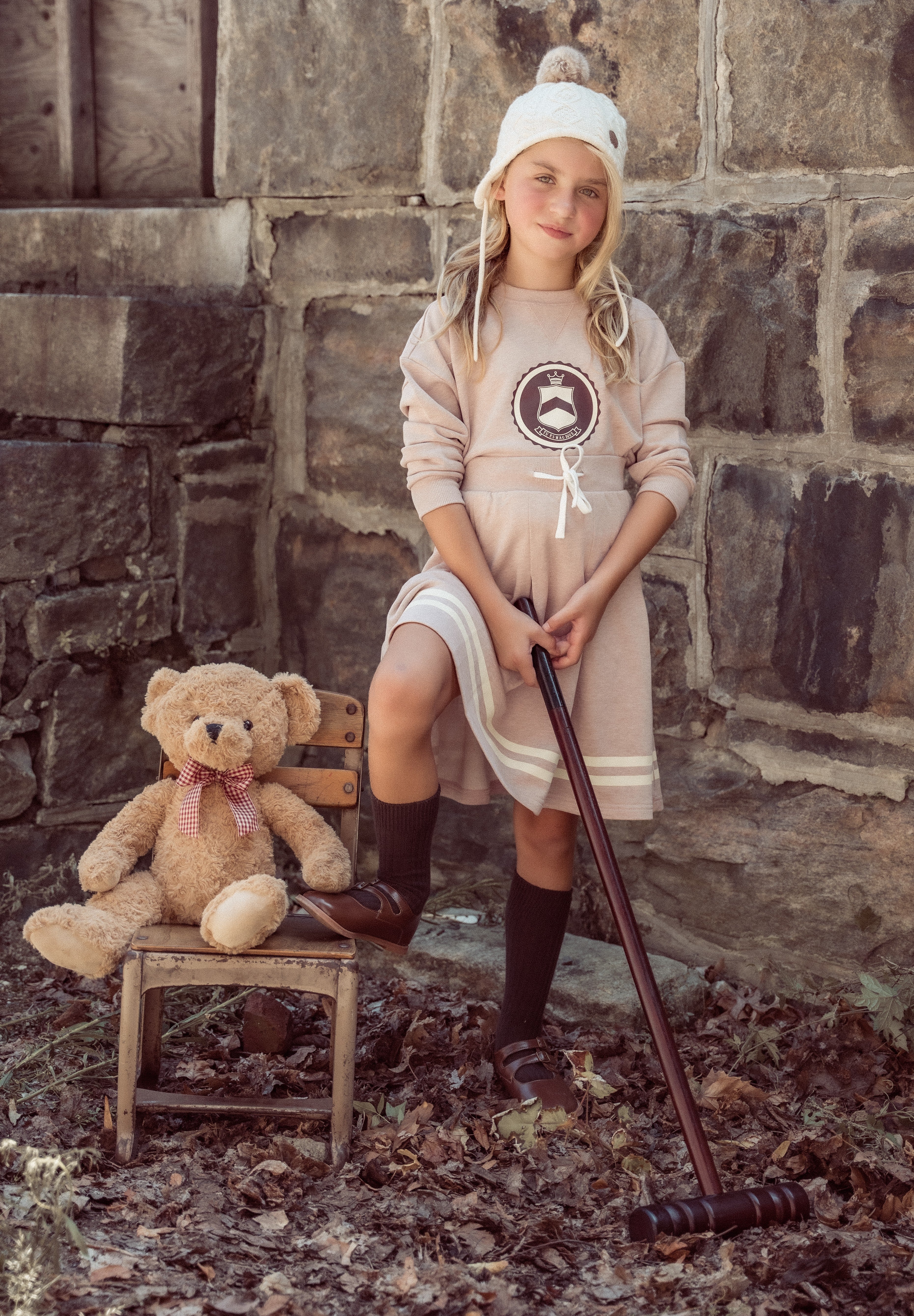 Coco Blanc Marled pleated skirt – Flying Colors