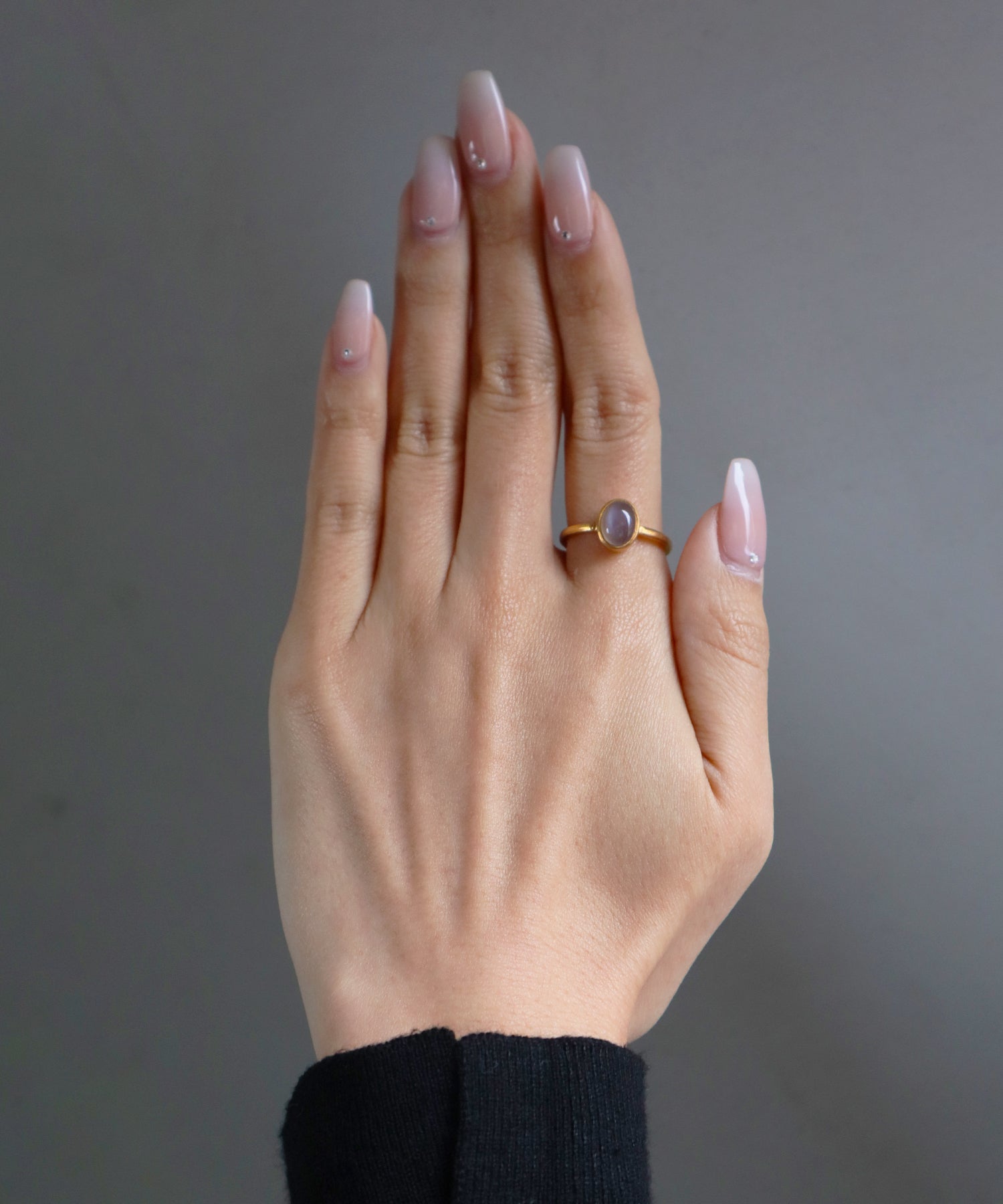 グレームーンストーン リング – Fruitsjolie