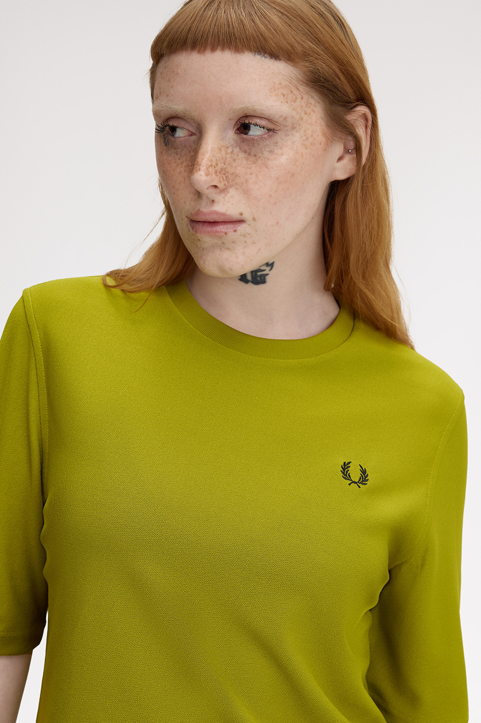 Textured Jersey T-Shirt(10 Z17：TENNIS BALL YELLOW): | FRED PERRY