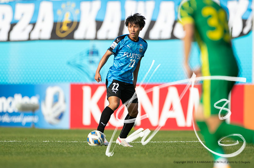 MF8/橘田 健人選手 | 選手・スタッフプロフィール2022 : KAWASAKI FRONTALE